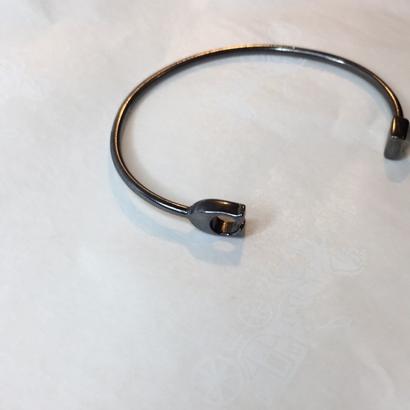 COACH • PLATINUM CUFF “Bracelet” Said In Stone - Picture 5 of 7